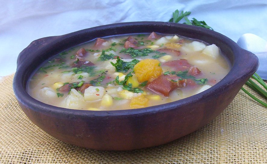 Cazuela chilota tradicional